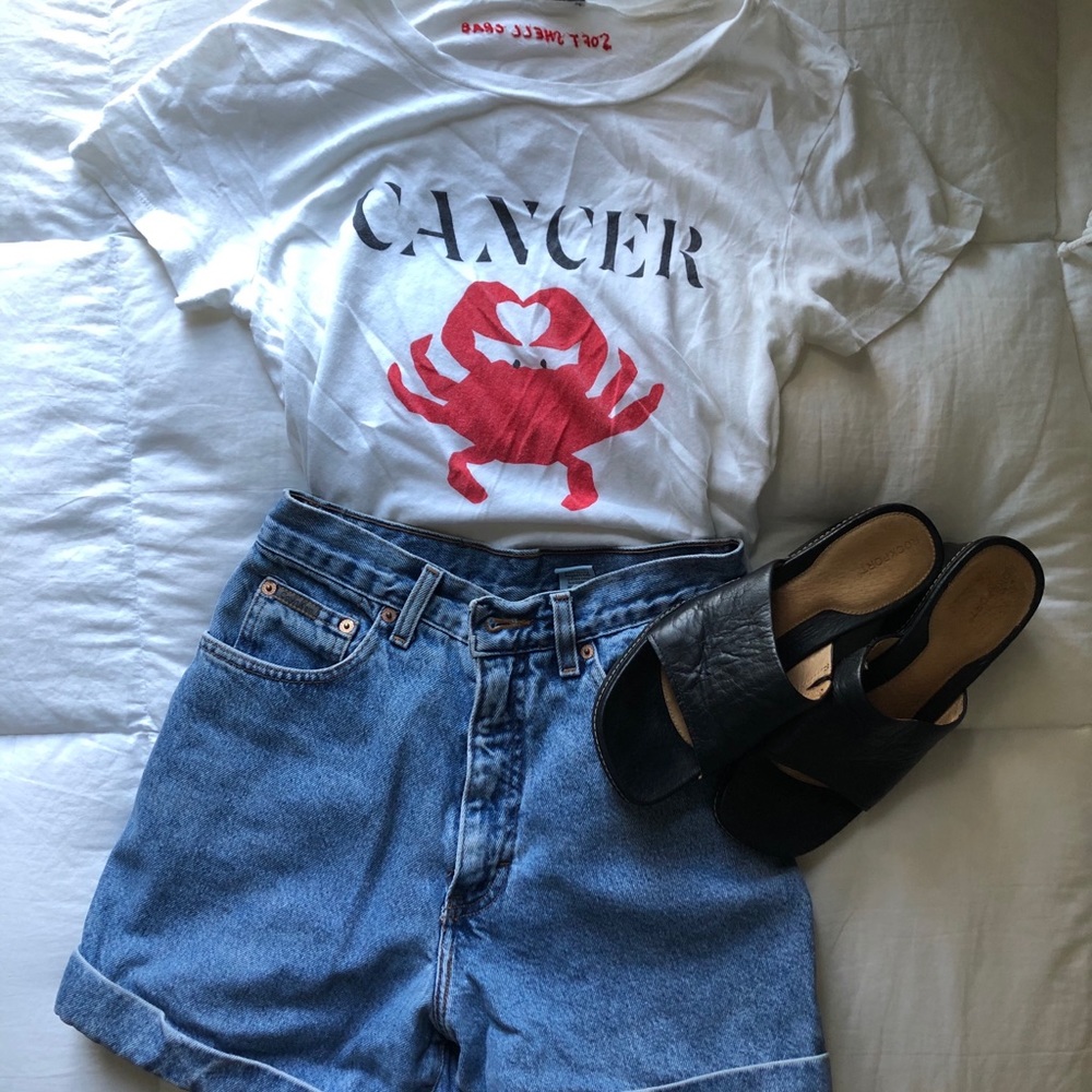 J. Crew Zodiac Sign Cancer Linen T-Shirt